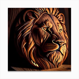 Lioncarved Canvas Print