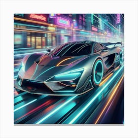 Futuristic Car 20 Canvas Print