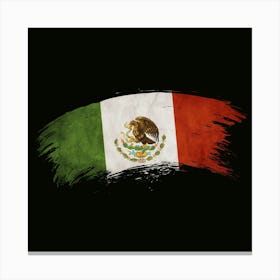Flag Mexico Country National Canvas Print