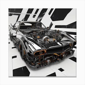 Futuristic Car 2 Canvas Print