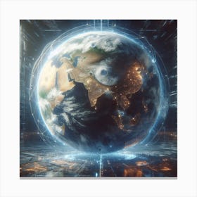 Earth In Space 30 Canvas Print