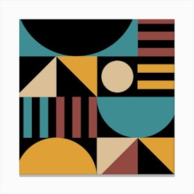 Geometric Mid Century Modern Abstract 1 Canvas Print