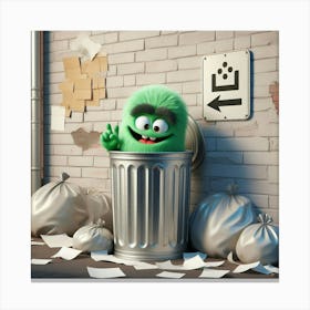 Garbage Man Canvas Print