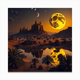 Sahara Desert Landscape Canvas Print