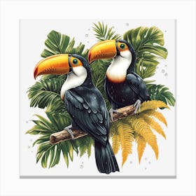 Toucans Canvas Print