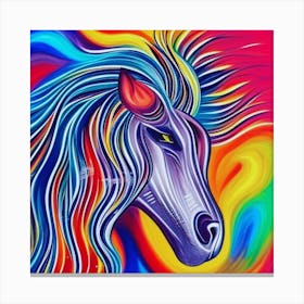 Rainbow Horse 1 Canvas Print