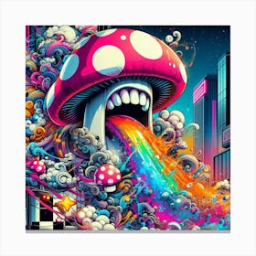 Psychedelic Mushroom 5 Canvas Print