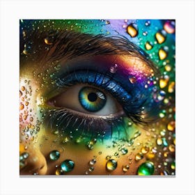 Colorful Eye of the universe Canvas Print