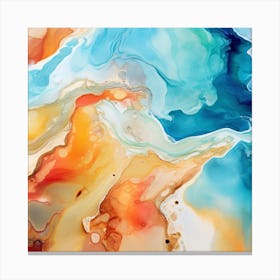 Abstract Watercolor Painting 8 Canvas Print