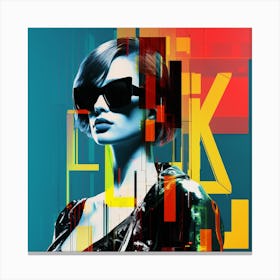 Flik Fashion Woman Canvas Print