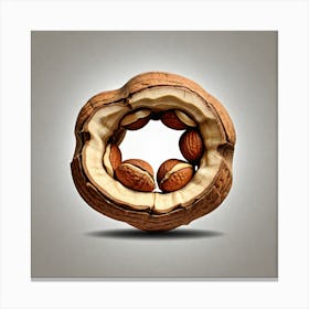 Walnuts In A Shell Canvas Print
