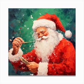 Santa Claus Painting 1 Canvas Print