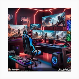 Pc Gaming Room 4 Canvas Print