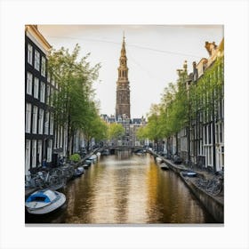 Amsterdam Canals Canvas Print