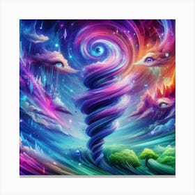 Psychedelic Spiral Canvas Print