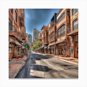 Old Town Street Canvas Print