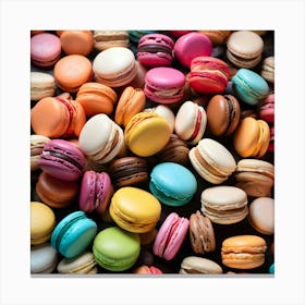 Colorful Macarons 5 Canvas Print