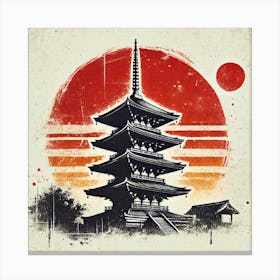 Asian Pagoda Canvas Print