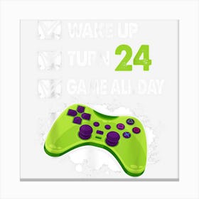 24 Year Old Gifts Men Boy Gamer Birthday Party 24th Birthday Canvas Print