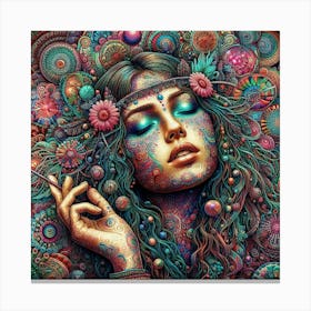 Psychedelic Woman 1 Canvas Print