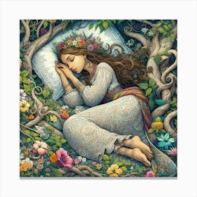 Dreaming Girl 1 Canvas Print