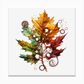 Steampunk Leaf Lienzo