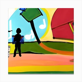 Children Playing Music Canvas Print