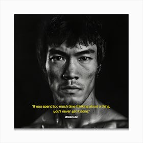 Bruce Lee Quote Canvas Print