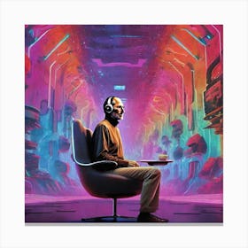 Man In A Chair 1 Canvas Print