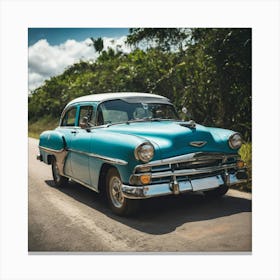 Classic Car In Cuba 1 Canvas Print