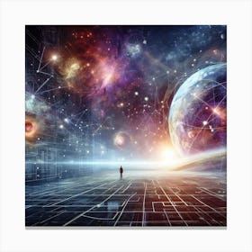 Futuristic Space Canvas Print