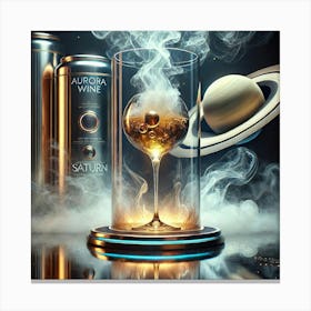 A Luxurious Futuristic Drink Named Aurora Wine, Canvas Print