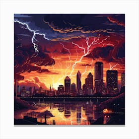 Lightning Storm Canvas Print