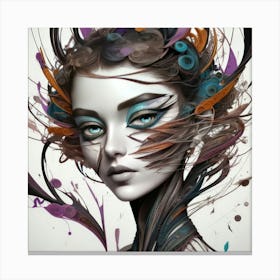 Abstract Girl (40) 1 Canvas Print