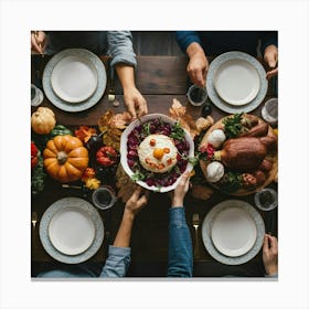 Thanksgiving Dinner Canvas Print