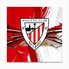 Athletic Club Bilbao Logo Wall Art 19 Canvas Print