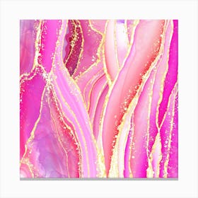 Sparkling Pink Agate Texture 07 1 Canvas Print