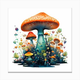 Mushroom Garden 11 Canvas Print