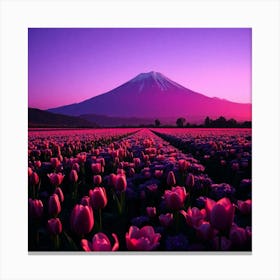 Mount Fuji At Sunset Canvas Print