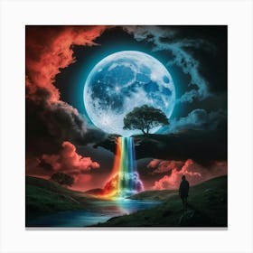 Rainbow Waterfall 5 Canvas Print