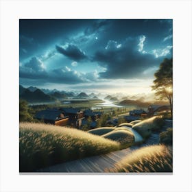 Landscape Painting Canvas Print