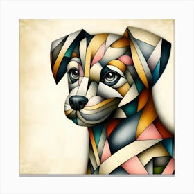 Geometric Dog 5 Canvas Print