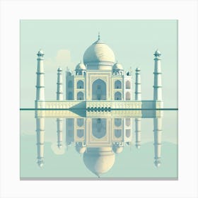 A Taj Mahal In Agra Minimal Illustration 1719953609 2 Canvas Print