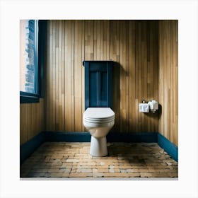 Toilet In A Bathroom 3 Canvas Print