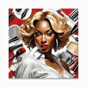 Make Up Artist Canvas Print