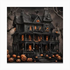 Haunted House Canvas Print