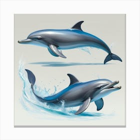 Dolphins 2 Canvas Print