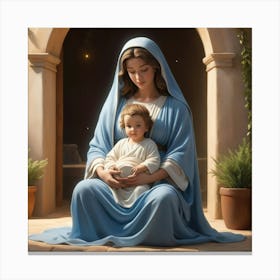 Jesus And Child Canvas Print