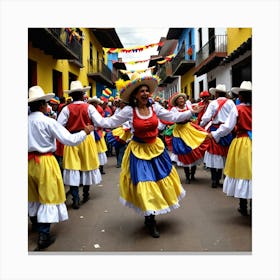 Ecuador Street Dance 3 Canvas Print