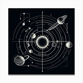 Solar System 4 Canvas Print